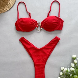 Bikini Rojo Rayas