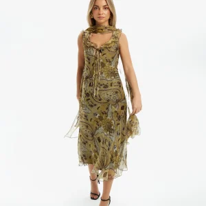 Arredor Vintage- Vestido Midi Butterfly Pre-Loved