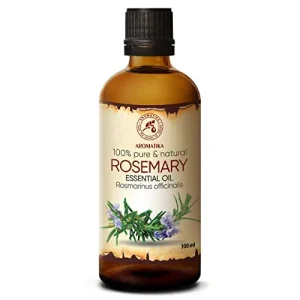 R30153 Aceite Esencial de Romero 100ml – 100% Puro y Natural – Mejor para Aromaterapia y Cuidado Personal