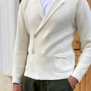 Americana de punto cruzada Gaetano