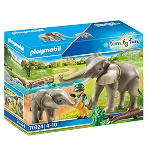 R34162 PLAYMOBIL Recinto Exterior de Elefantes – Family Fun