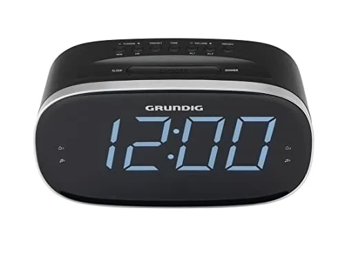R34733 Radio despertador digital Grundig SCN340 – AM/FM, LED, 2W, negro