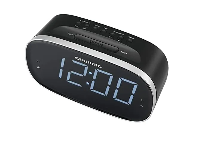 R34733 Radio despertador digital Grundig SCN340 – AM/FM, LED, 2W, negro - Imagen 2