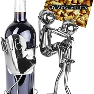 R35281 Soporte Botella BRUBAKER Pareja Enamorada – Escultura de metal